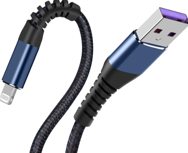 6ft Lightning Cable – Fast Charging, Durable 6-Foot Cord for iPhone & iPad (Blue)