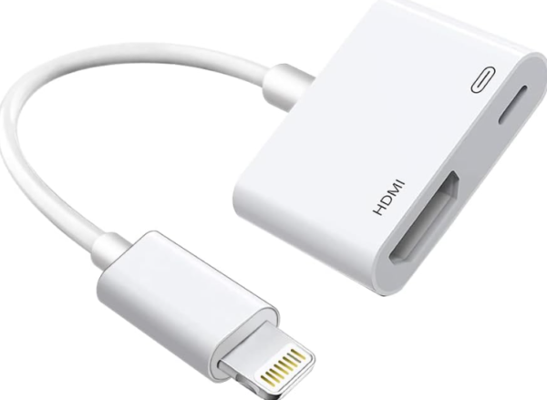 Phone HDMI Converter Cable – Lightning to HDMI, 1080P Large Screen Display, No App Required